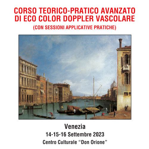 Advanced theoretical-practical course in vascular Color Doppler Echo – 14 -16 September 2023